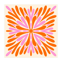 Symmetry Petals - pink and orange (Print Only)