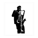 Rahsaan Roland Kirk Jazz Music Legend in Grayscale (Print Only) thumbnail