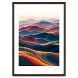 Colorful Abstract Mountain Dunes Art Print thumbnail