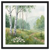 Birch Grove Serenity: A Meadow Wildflower Path thumbnail