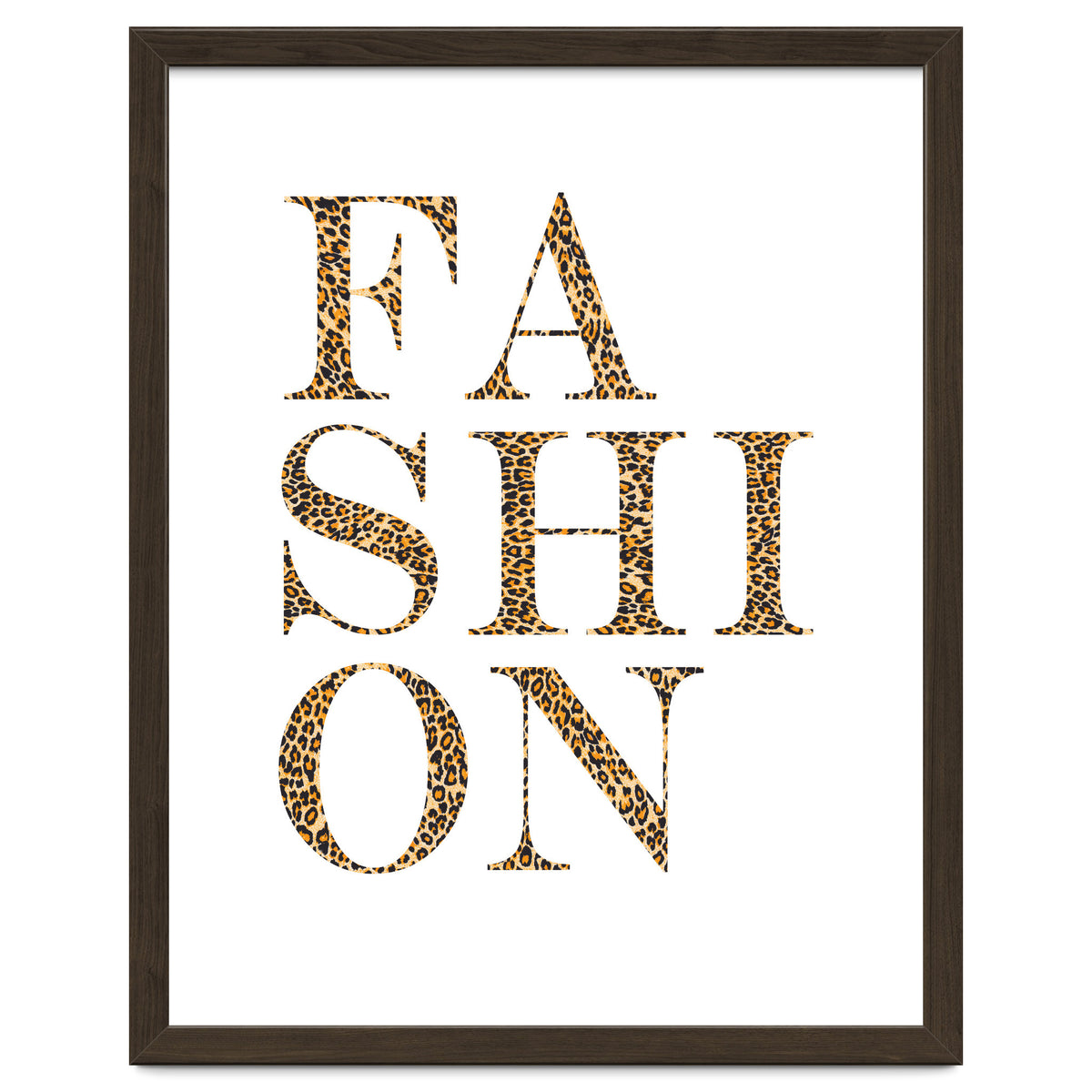 Fashion, Leopard Print Letters, Modern Chic decor