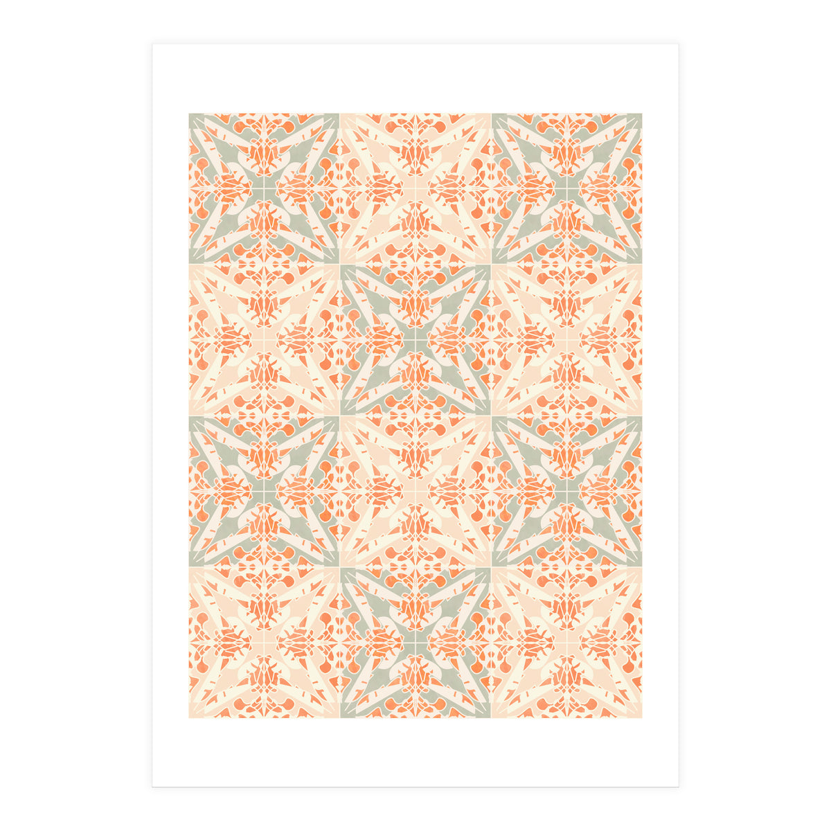 Coral Moth Tiles (Print Only)