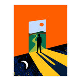 The Path Ahead, Abstract Concept Positivity Growth Mindset People, Eclectic Inspire Bohemian Contemporary Modern Pop Art (Print Only) thumbnail