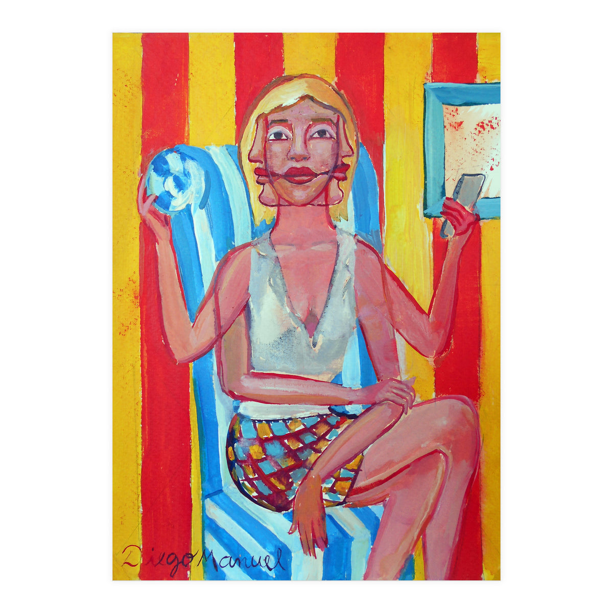 Mujer En El Sillon (Print Only)