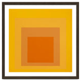 JOSEF ALBERS - HOMAGE TO THE SQUARE YELLOW ORANGE 2. HIGH RESOLUTION thumbnail