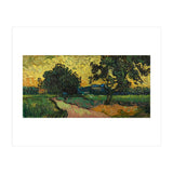 Landscape at Twilight. Date: June 1890, Auvers-sur-Oise. Dimensions: 50.2 cm x 101 cm, 70 cm x 12... (Print Only) thumbnail