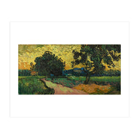 Landscape at Twilight. Date: June 1890, Auvers-sur-Oise. Dimensions: 50.2 cm x 101 cm, 70 cm x 12... (Print Only)