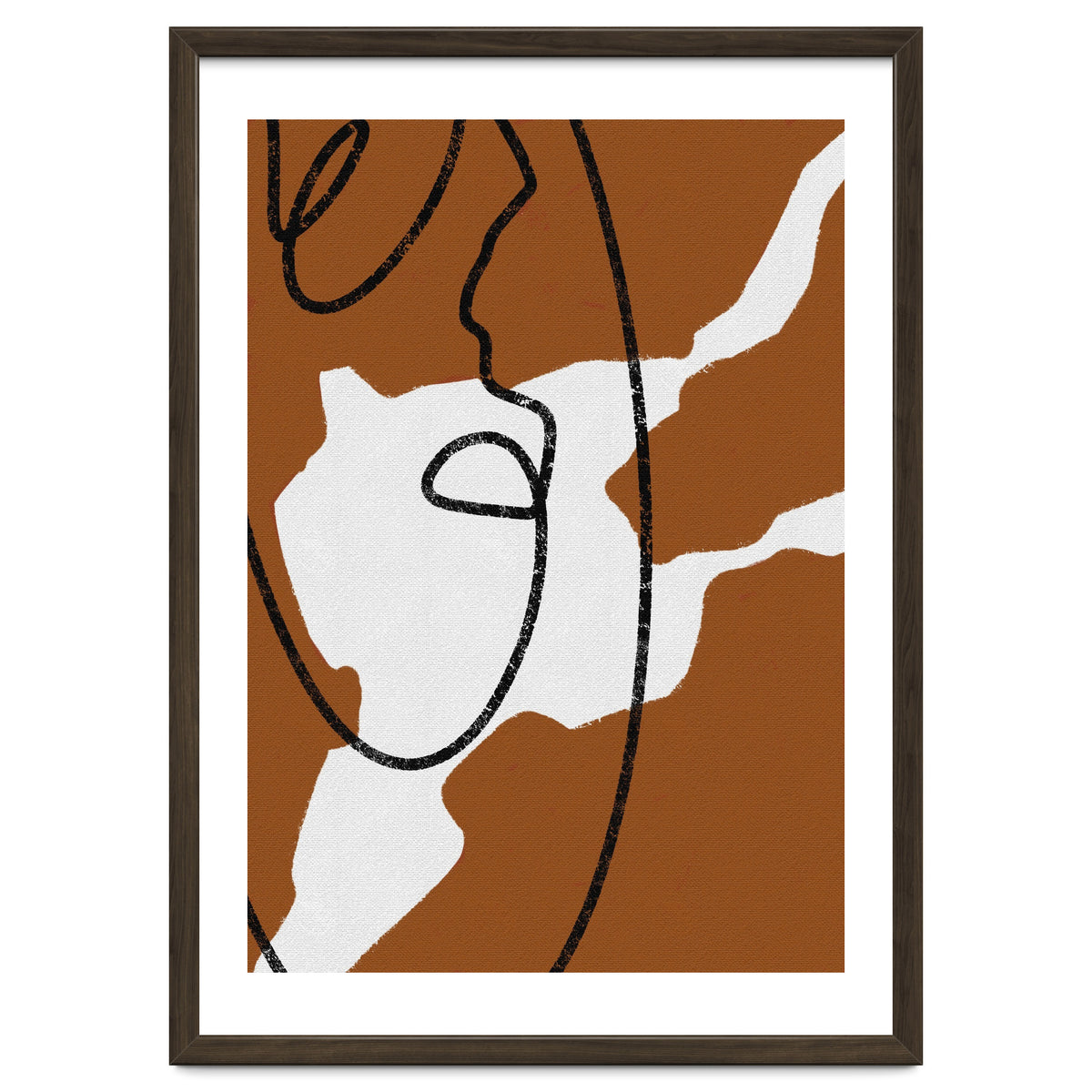 Abstract Brown and Black Lines