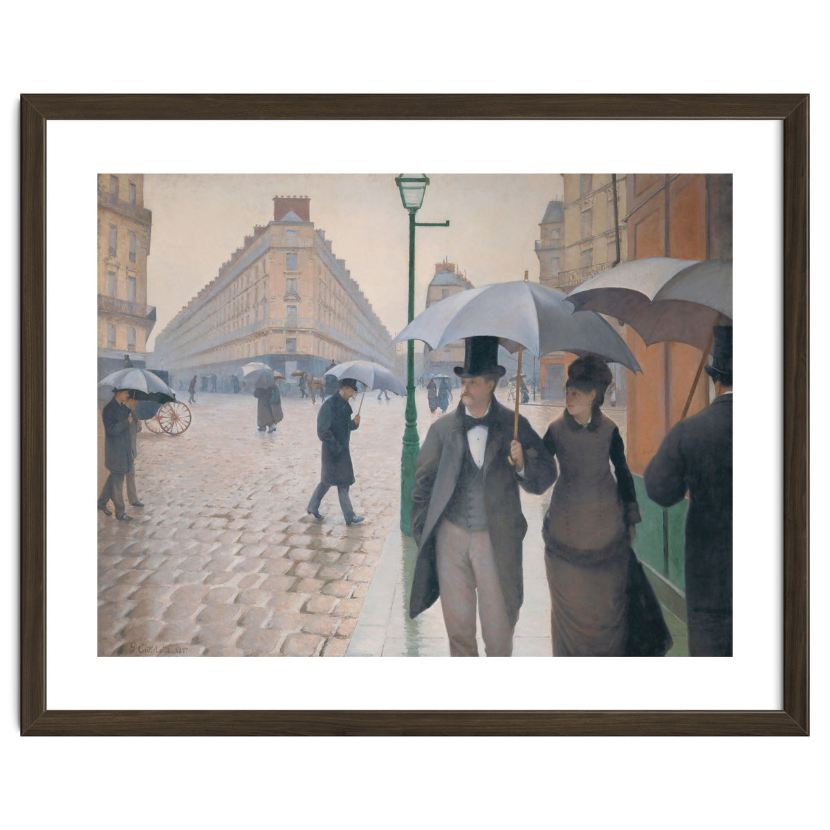 Gustave Caillebotte: Rue de Paris, temps de pluie - Paris Street in Rainy Weather, 1877.