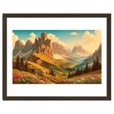 Vintage Dolomites Poster, Italy thumbnail