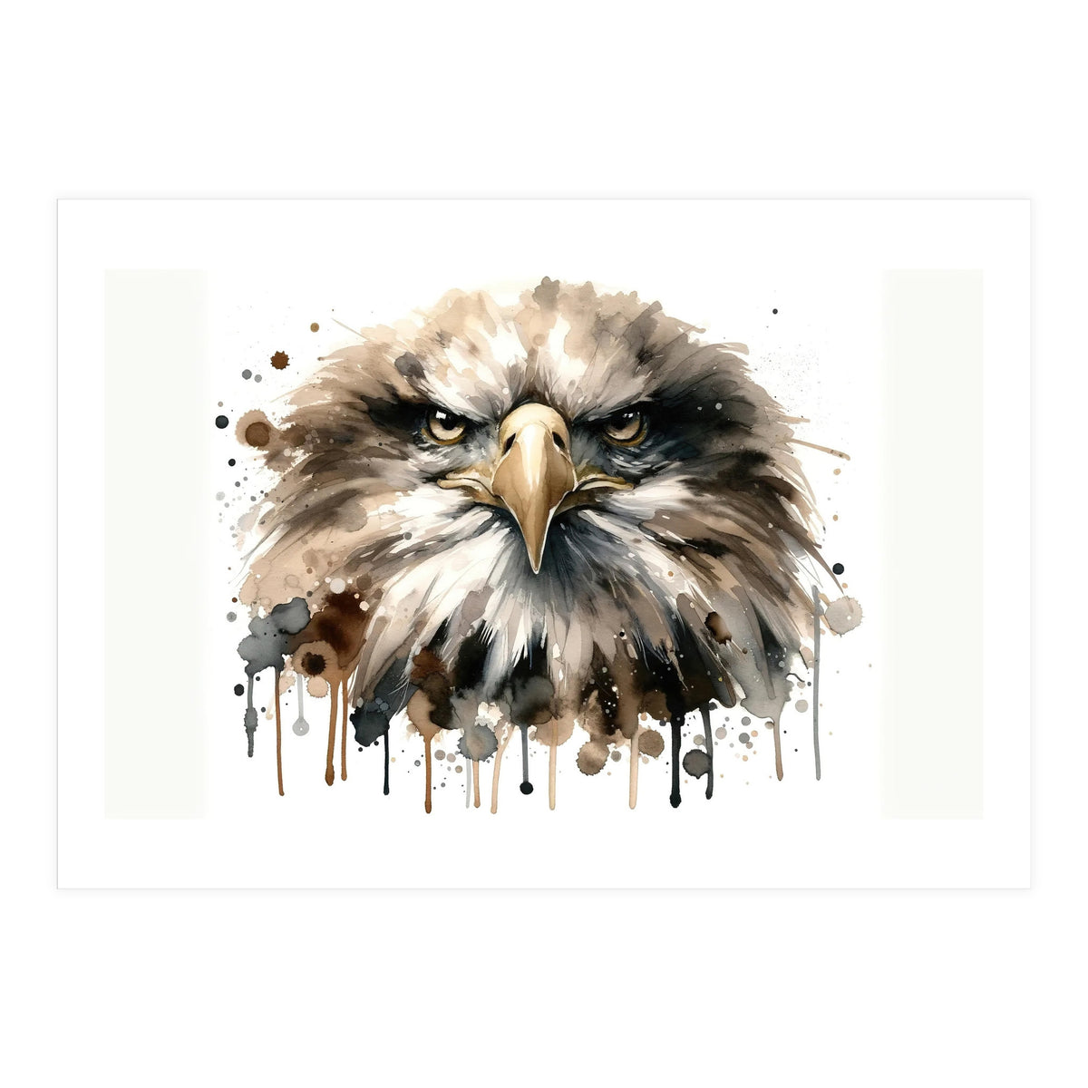 Fierce Bald Eagle Portrait (Print Only)