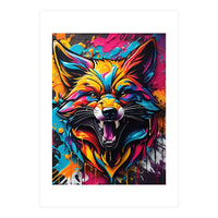 Aggressive Fox, Graffiti (Print Only)