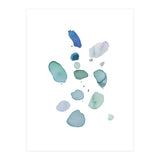 Watercolor Aqua Abstract Spots I (Print Only) thumbnail