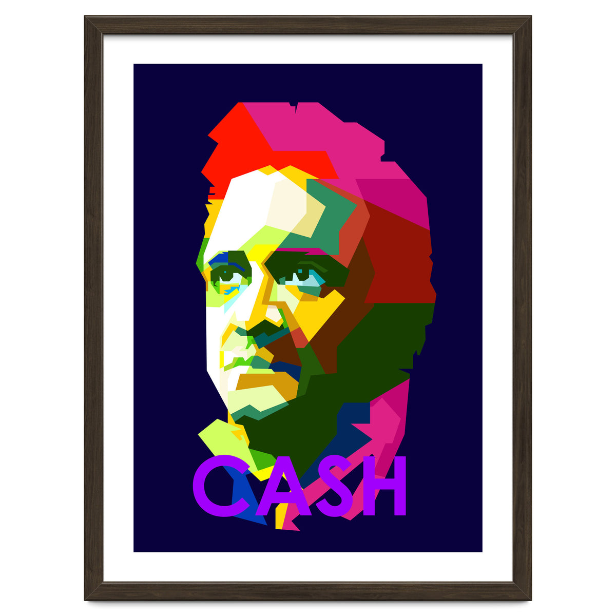 Johnny Cash Country Singer Pop Art WPAP