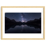 Starlit Reflection: Milky Way Over Mountain Lake thumbnail