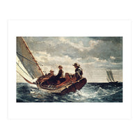 Winslow Homer: Breezing Up (A Fair Wind). Date/Period: 1873 - 1876. Painting. (Print Only)