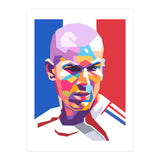 Zinedine Zidane art (Print Only) thumbnail