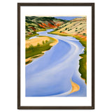 Georgia O’Keeffe – Chama River, Ghost Ranch (1937) | Serene Southwestern Landscape in Bold Modernist Forms thumbnail