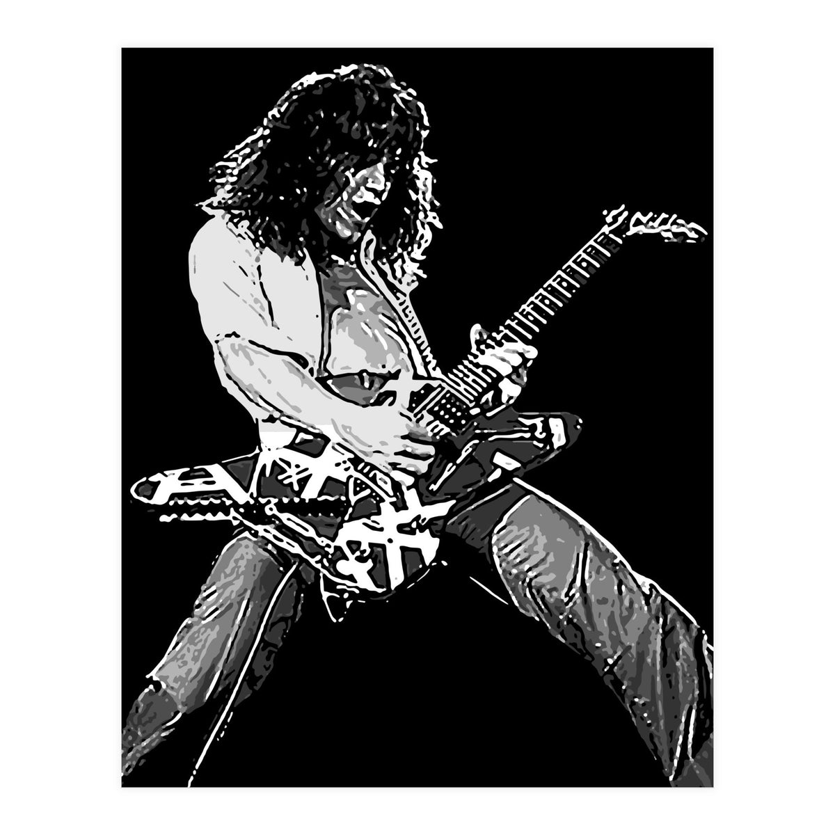 Eddie Van Halen American Rock Guitarist Legend (Print Only)