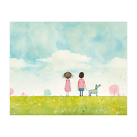 Cute Girl And Boy  (Print Only)