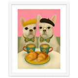 French Bulldogs At Breakfast Café thumbnail