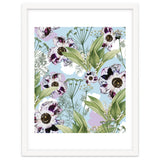 Kaya | Powder Blue Pastel Snowy | Vintage Botanical Floral Boho Garden | Spring Blossom thumbnail