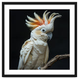 White Cockatoo Parrot Bird Perched On Branch thumbnail
