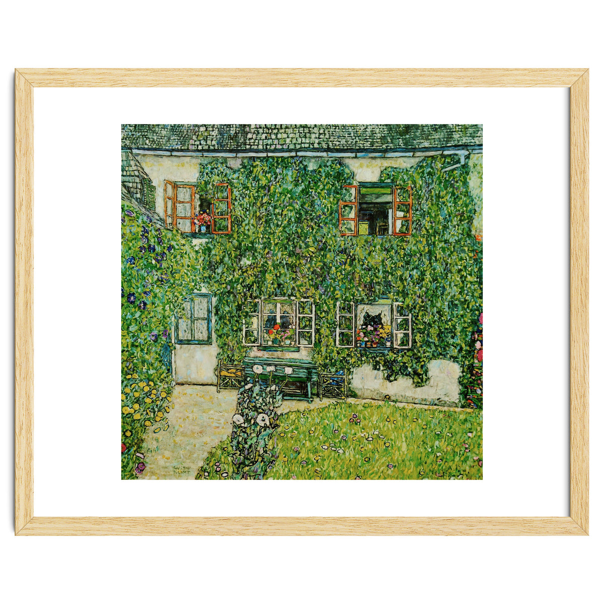 Forsthaus in Weissenbach am Attersee - Forestry house   in Weissenbach on Attersee-Lake,1912.