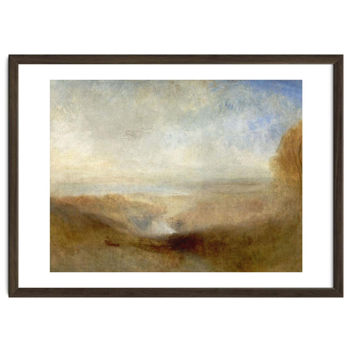 'Landscape with a River and a Bay in the Background', 1835, Oil on canvas, 123 x 93 cm.