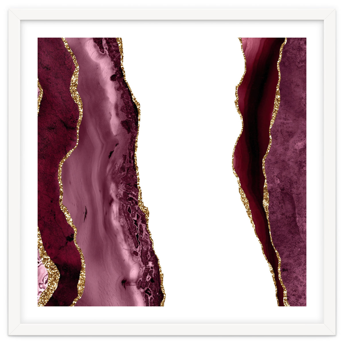 Burgundy & Gold Agate Texture 20
