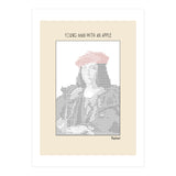 Young Man with an Apple (1505) – Raphael (ascii art)  (Print Only) thumbnail