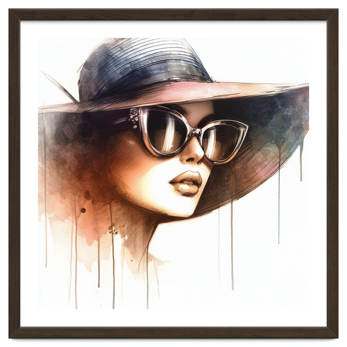 Watercolor Elegant Woman #2