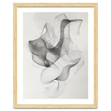 Abstract Black And White Swirling Lines Art thumbnail