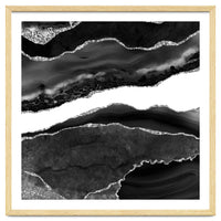 Black & Silver Agate Texture 08