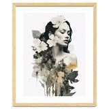 Collage Of A Woman And Flowers thumbnail