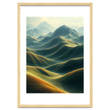 Ethereal Green Mountain Ridges Art thumbnail