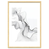 Abstract Black And White Flowing Lines thumbnail
