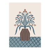 Earthy Modern Vase with Florals (Print Only) thumbnail