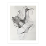 Abstract Black And White Swirling Lines Art (Print Only) thumbnail