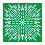 Petal Burst - green, blue, beige (Print Only) thumbnail