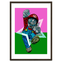 Mario Bross Typo Style Cartoon Pop Art