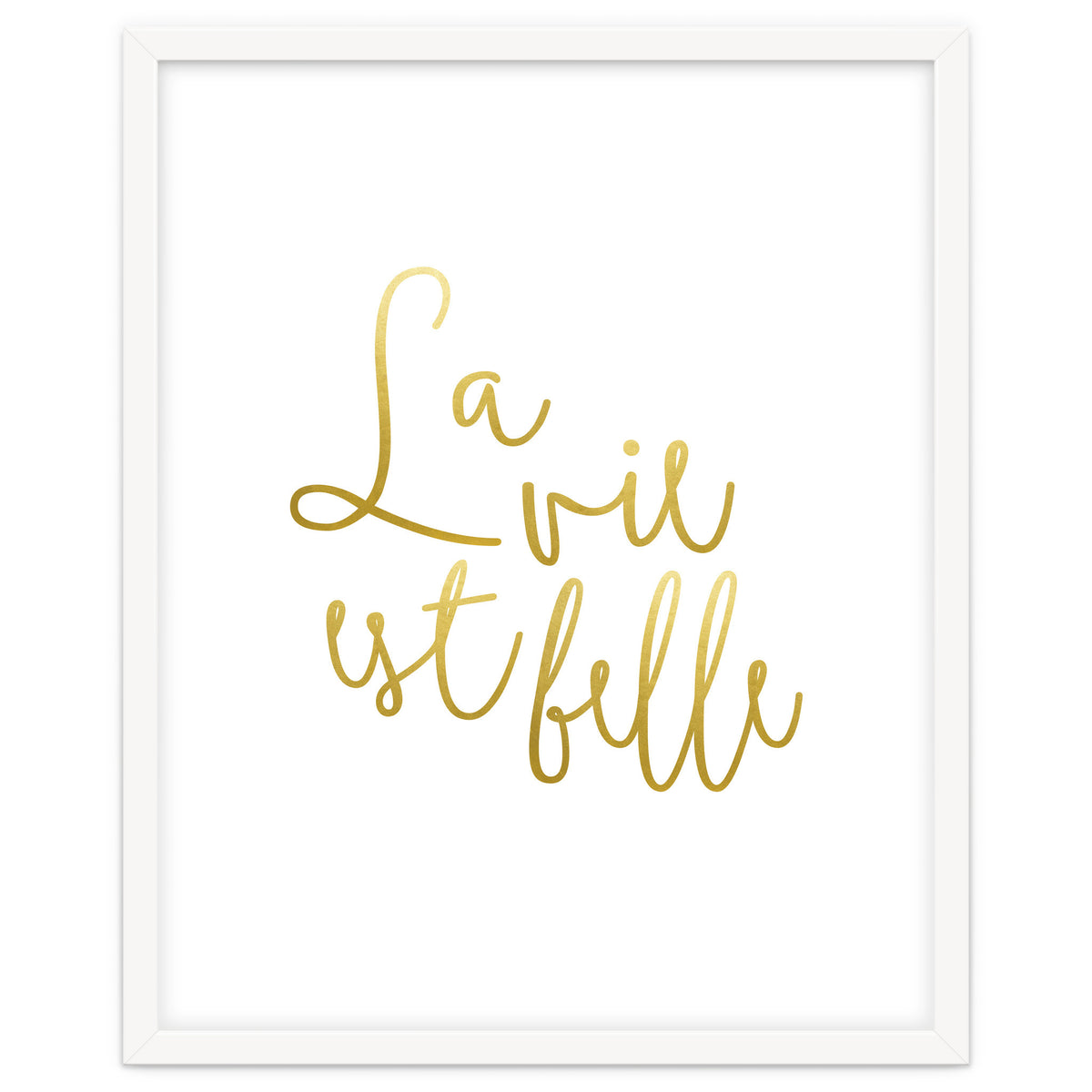 La vie est belle #society6 #typography #buyart