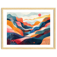 Abstract Mountain Landscape Art