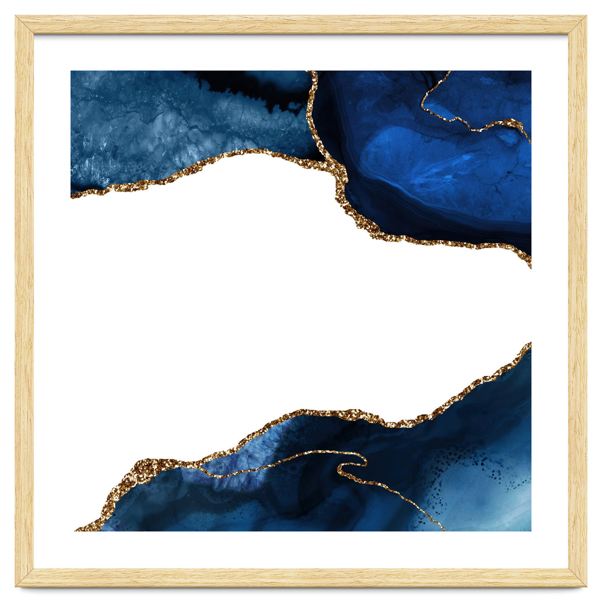 Navy & Gold Agate Texture 25