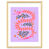 Modern snake - pink and orange thumbnail