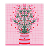 Heart Flowers Vase (Print Only) thumbnail