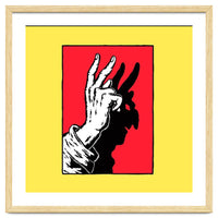 Hand Shadow Art – Peace & Freedom Illustration