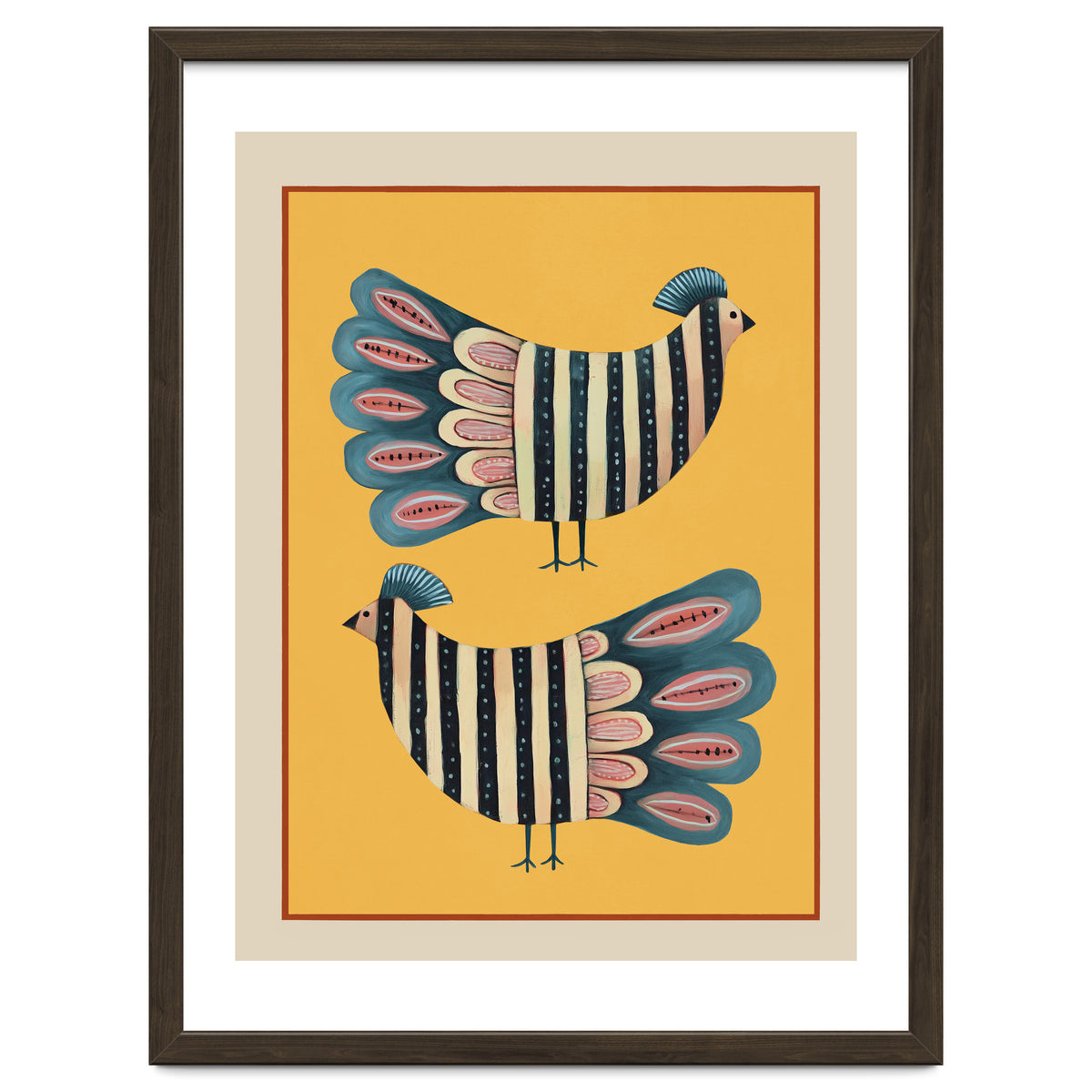 Striped Bird Pair II