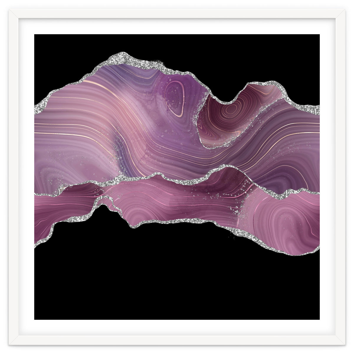 Mauve & Silver Agate Texture 04