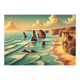Vintage Australia, Great Ocean Road Poster (Print Only) thumbnail